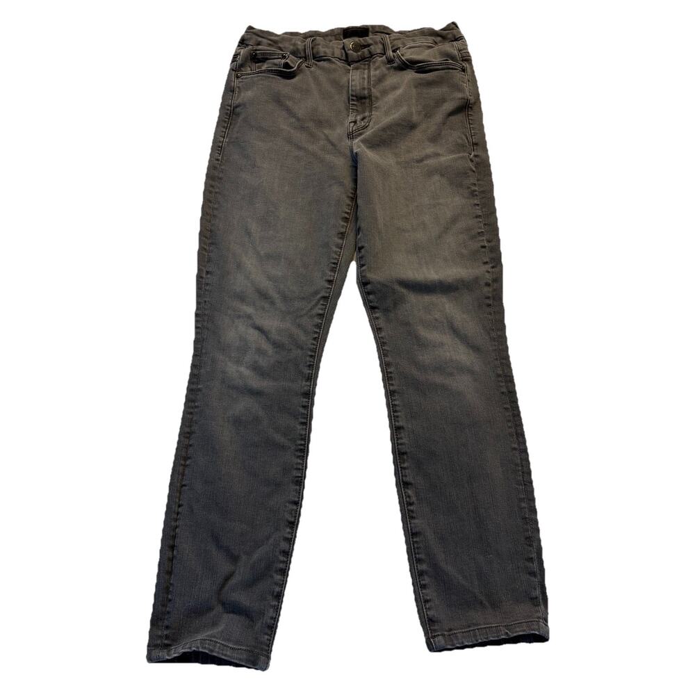 Mother Jeans Gray High Waisted Looker Ankle Fray Sz 28 Dancing In The Moonlight